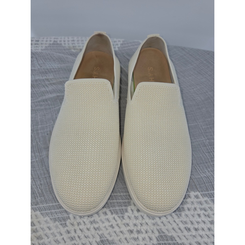 Rothys The Sneaker Sand Cream Knit Slip On Shoes Womens 8.5 190-003